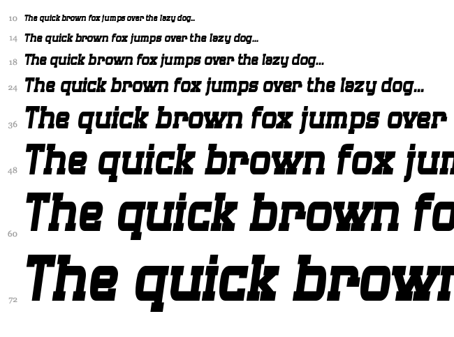 SF Big Whiskey font waterfall